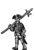 1756-63 Saxon Musketeer sergeant, marching with halberd (28mm)