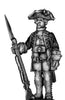 1756-63 Saxon Fusilier officer, at attention with musket (28mm)