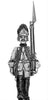 1761-78 Saxon Grenadier in Austrian bearskin, NCO, marching (28mm)