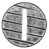 25mm dia. round, slotted, wooden planking (28mm)