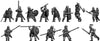Beowulf and retinue: action poses (28mm)