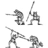 Pond Wars Frog with spear (28mm)
