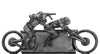 Mad Maximillian Tandem Hog and crew, sub-machine gun armed (28mm)