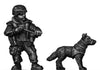 German Bundeswehr military working dog and handler (28mm)
