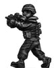 German Bundeswehr NCO with MP7 in gas mask (28mm)