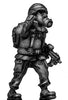 German Bundeswehr radio man in gasmask with MP7 (28mm)