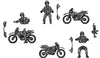 Australian Special Forces ballistic helmet on trail bike (28mm)