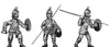 Pathlagonian infantry, felt cap, round shield (28mm)