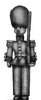 Toy Town Soldier in busby at attention (28mm)