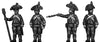 Foot artilleryman, bicorne, regulation uniform, firing (28mm)