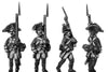 Russian Musketeer, coat - no lapels, march-attack (28mm)