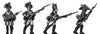 Russian Musketeer, coat - no lapels, advancing (28mm)