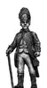 Austrian Grenadier officer, marching, bearskin (28mm)