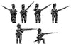French Light Infantry skirmishing deal Middle Blue uniform (28mm)