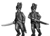 French Light Infantry skirmishing deal Middle Blue uniform (28mm)
