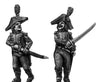 Light Infantry officer c1793-1800, bicorne, regulation long tail (28mm)
