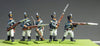 Musketeers, shako, firing and loading (18mm)