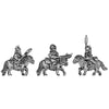 Dwarf cavalry, with spear (18mm)