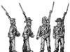 Mexican Line Infantry, in irregular hats, marching (18mm)