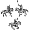 Mounted Samurai with katana (15mm)