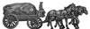 Russian 3 horse Regimental wagon (18mm)