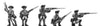 Line in tricorn, firing and loading (18mm)