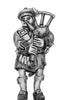 Highland piper in Flat bonnet (18mm)