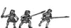 Tlingit warrior, slatted wooden armour and melee weapons (15mm)