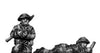 Gurkha 2-inch mortar and crew in helmet (15mm)