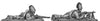 Italian Askari in fez LMG- 2 fig set (15mm)