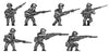 Japanese infantry in helmet advancing with rifle (15mm)