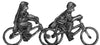 Japanese infantry riding bicycle, in helmet (15mm)