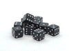 7mm Dice - black (x10)