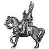 Hussar trumpeter, busby (18mm)