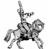 Hussar trumpeter, colpack (18mm)