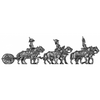 Limber set - 6 horse, walking, Gribeauval limber (18mm)