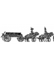 NEW - Caisson set - 4 horse, walking (18mm)