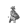Fusilier drummer, greatcoat (18mm)