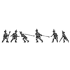French line artillery crew, moving gun (18mm)