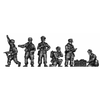 Fallschirmjager Officers and radio ops (20mm)