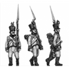 German fusilier, shako, marching, shoulder arms (18mm)