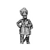 German grenadier officer, standing (18mm)