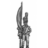 Standard bearer, barretina, with cast flag (18mm)