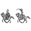 Hussar trooper, charging (18mm)