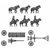 Foot artillery large caisson team (18mm)