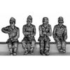 German Kubelwagen crew in caps (20mm)