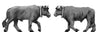 NEW - Pair of short horned oxen (18mm)