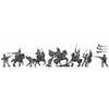 The 69th Foot lose a colour to the 8th Cuirassiers at Quatre Bras (18mm)
