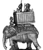 Elephant, mahout, howdah and two crew (15mm)