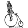 Cuirassier on penny-farthing in helmet (28mm)